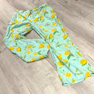 Mahogany Lemon Print  Pajama Bottoms Size XL
